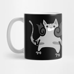 The hungry cat need eat Mug